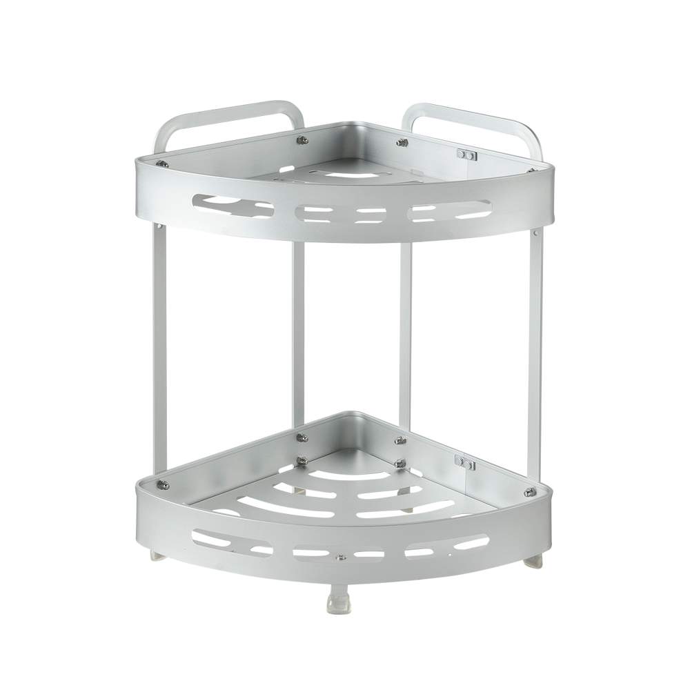 TASSILI SUPRA Aluminum Shower Corner Shelf Silver
