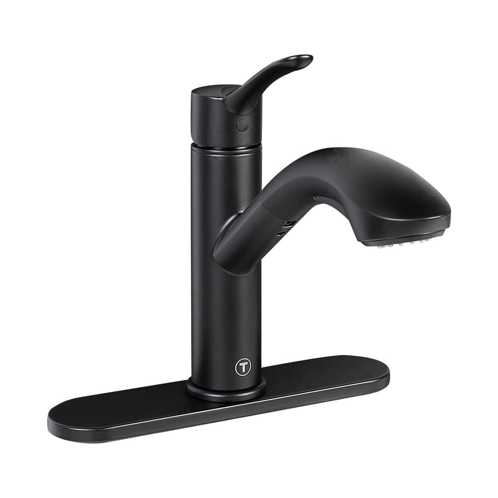 Robinet de cuisine à douchette rétractable 1 poignée Alessio noir TASSILI SUPRA