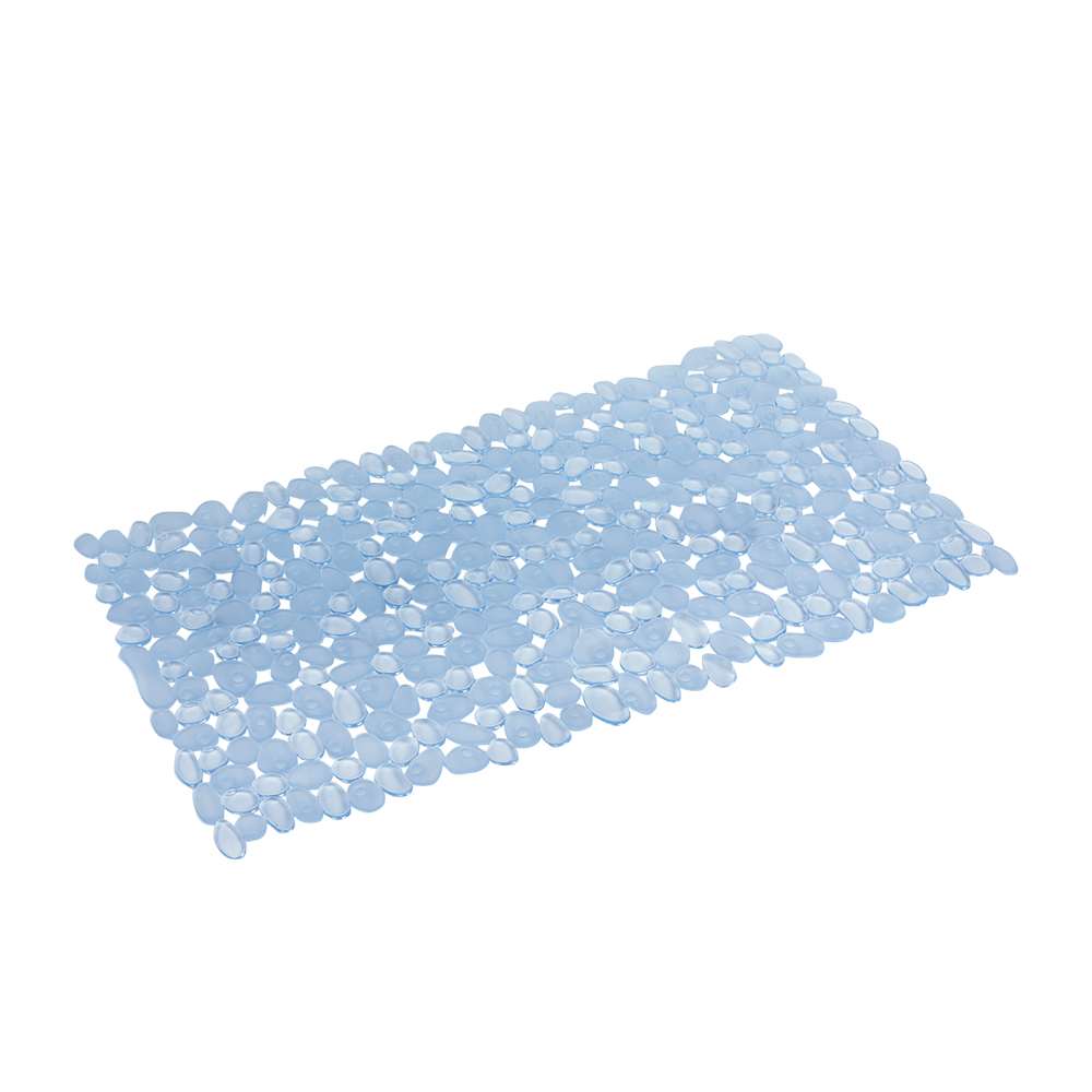 Tapis de bain en PCV bleu 14 1/4 po x 28 po
