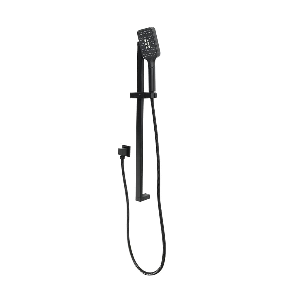 TASSILI SUPRA 3-Spray Slide Bar Hand Shower Black