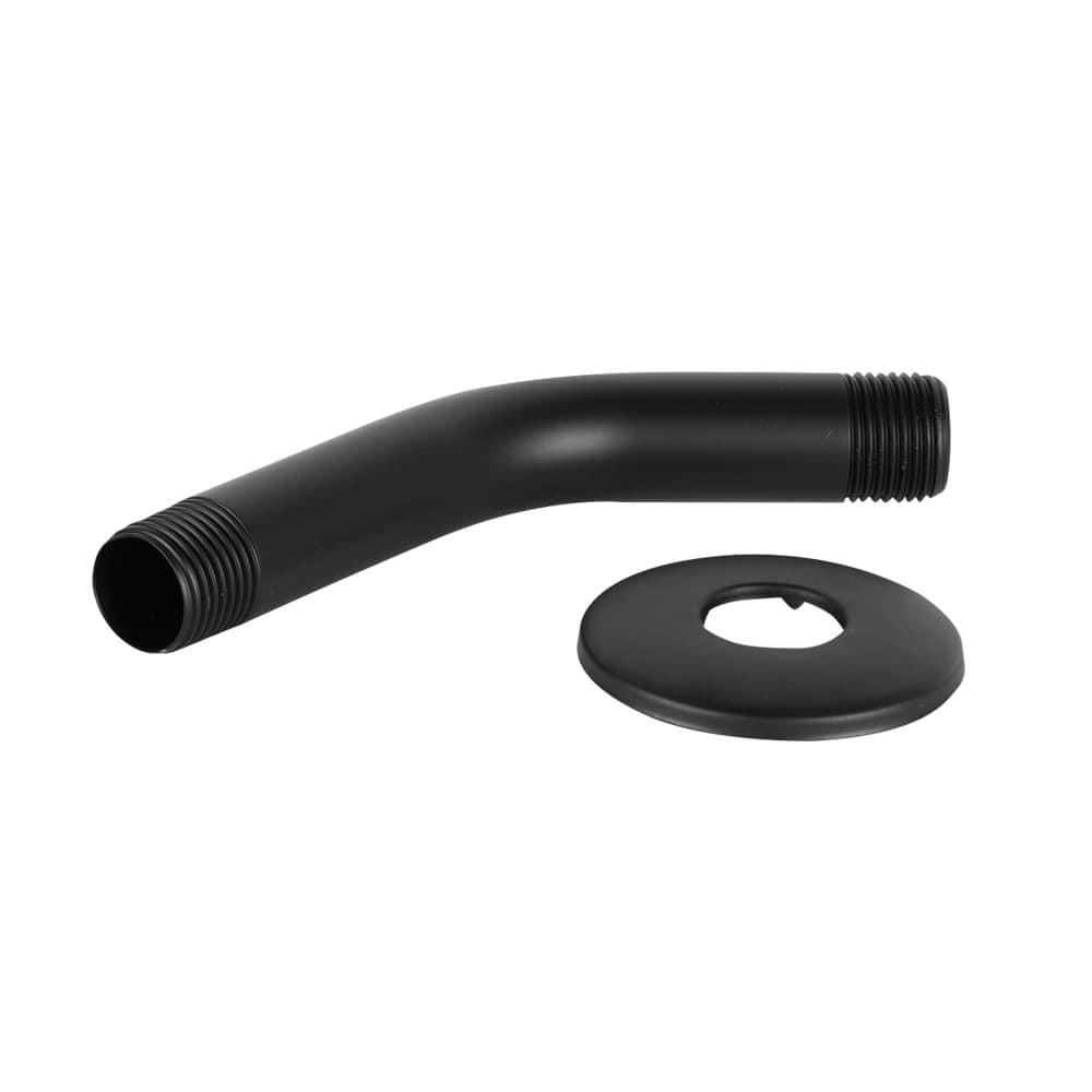 TASSILI Shower Arm and Flange Black