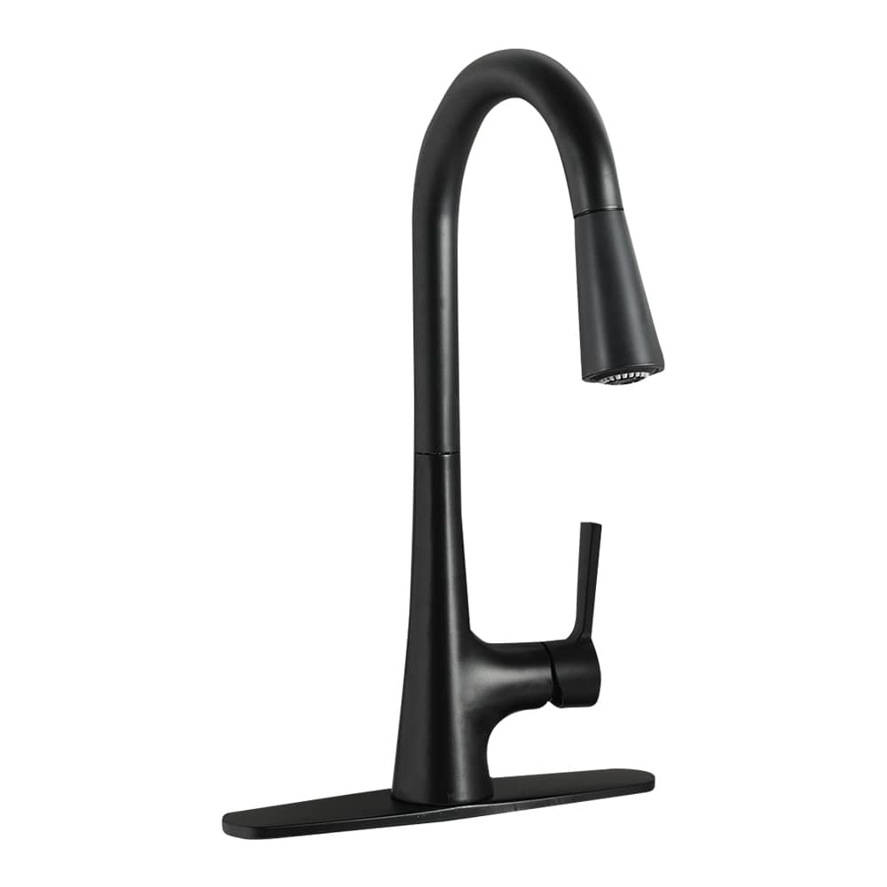 Moen Mikah 1-Handle Pull-Out Kitchen Faucet Black