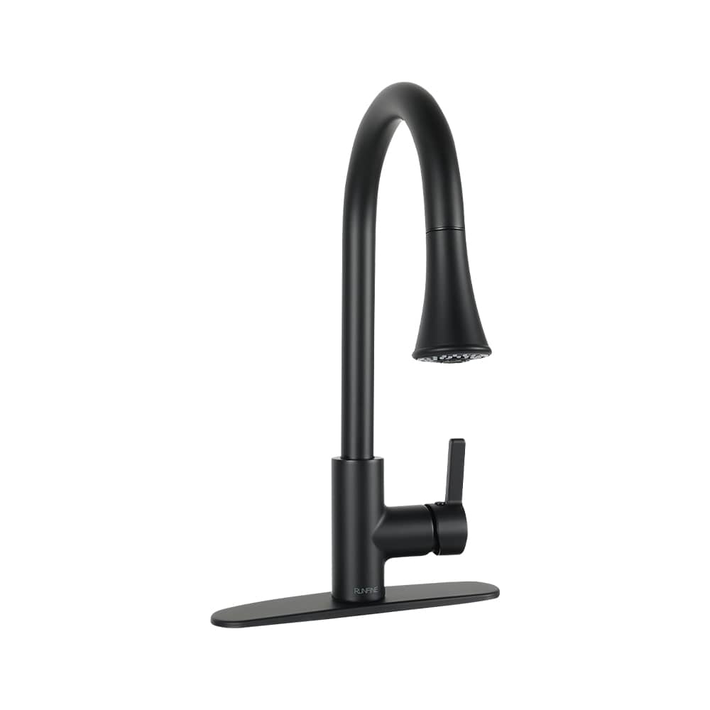 1-Handle Pull-Out Kitchen Faucet Black
