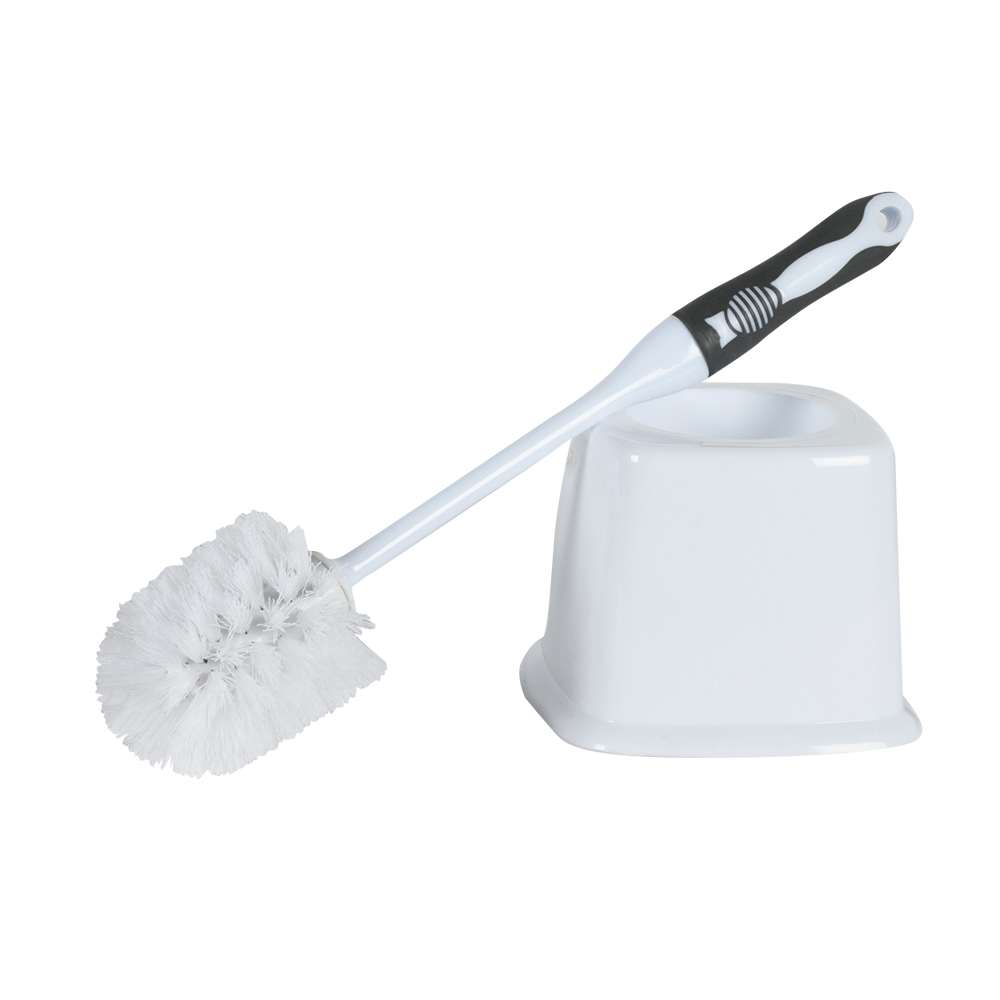 Toilet Brush with Polypropylene Holder White and Grey