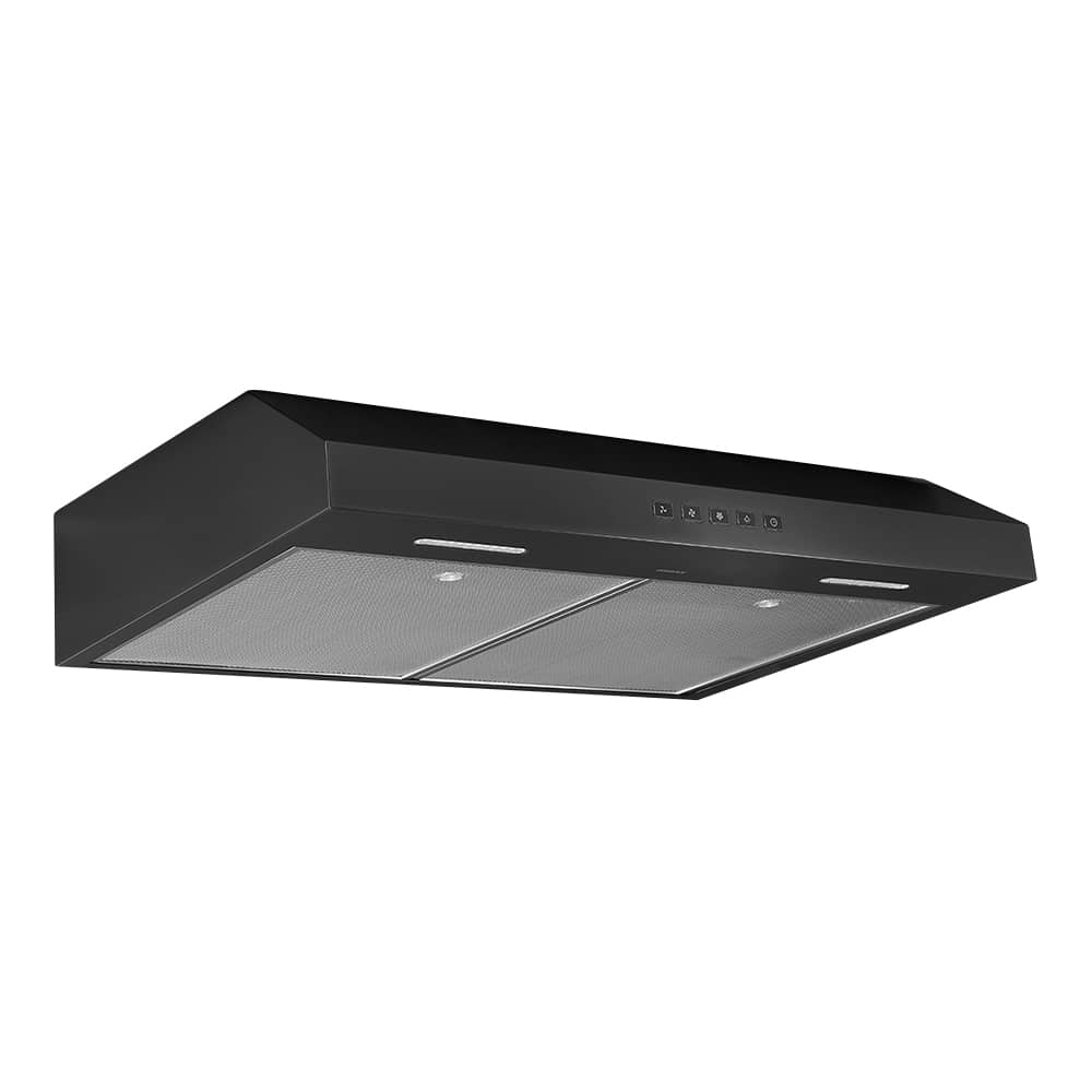 Hotte de cuisine Glacier GLA2, 30 po acier inoxydable noir 350 pi³/min
