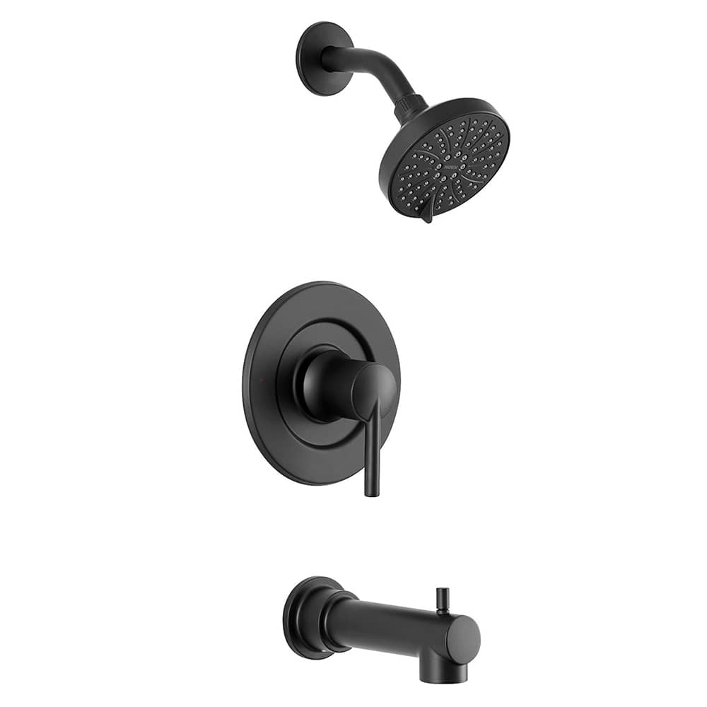 MOEN 1-Handle Arlys Bathtub-Shower Faucet Black