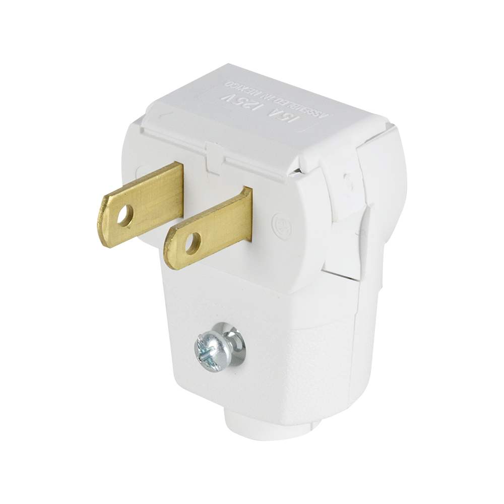 Fiche électrique coudée