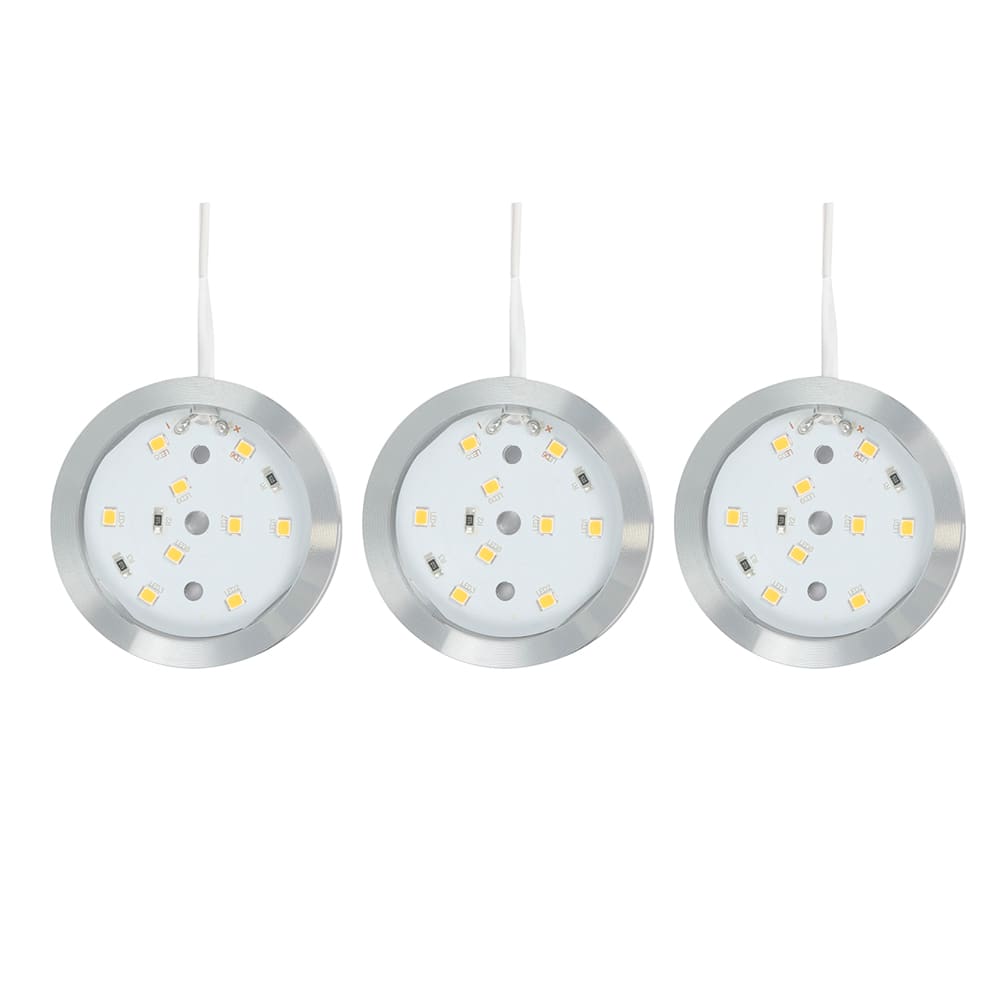 Rondelles d'éclairage à DEL blanc chaud Pqt/3 VERTUO