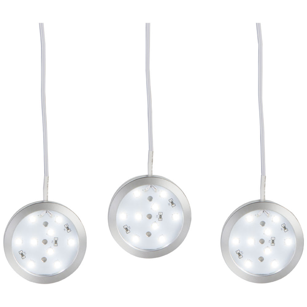 Rondelles d'éclairage à DEL blanc froid Pqt/3 VERTUO