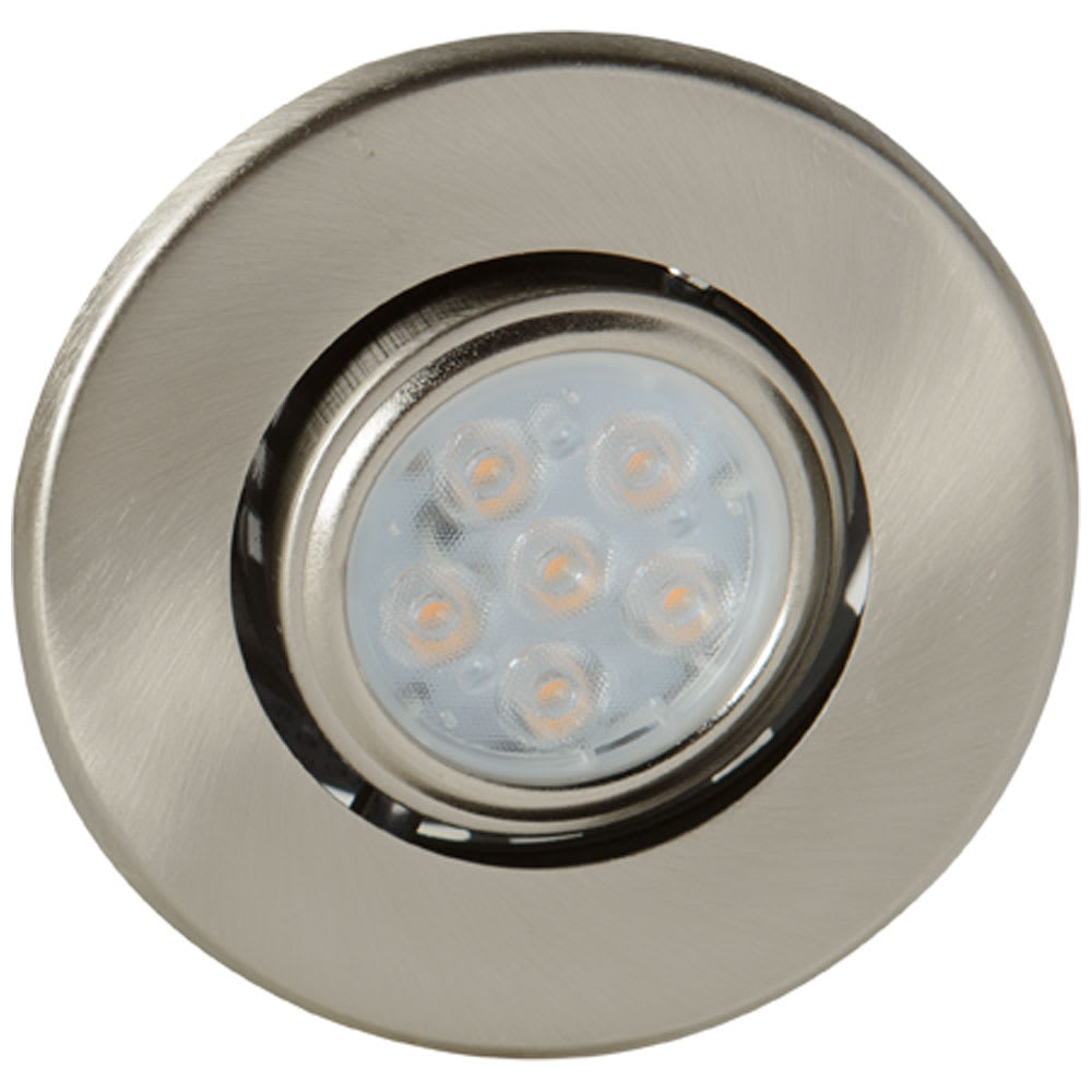 Recessed LED Light 3 in. Brushed Nickel
