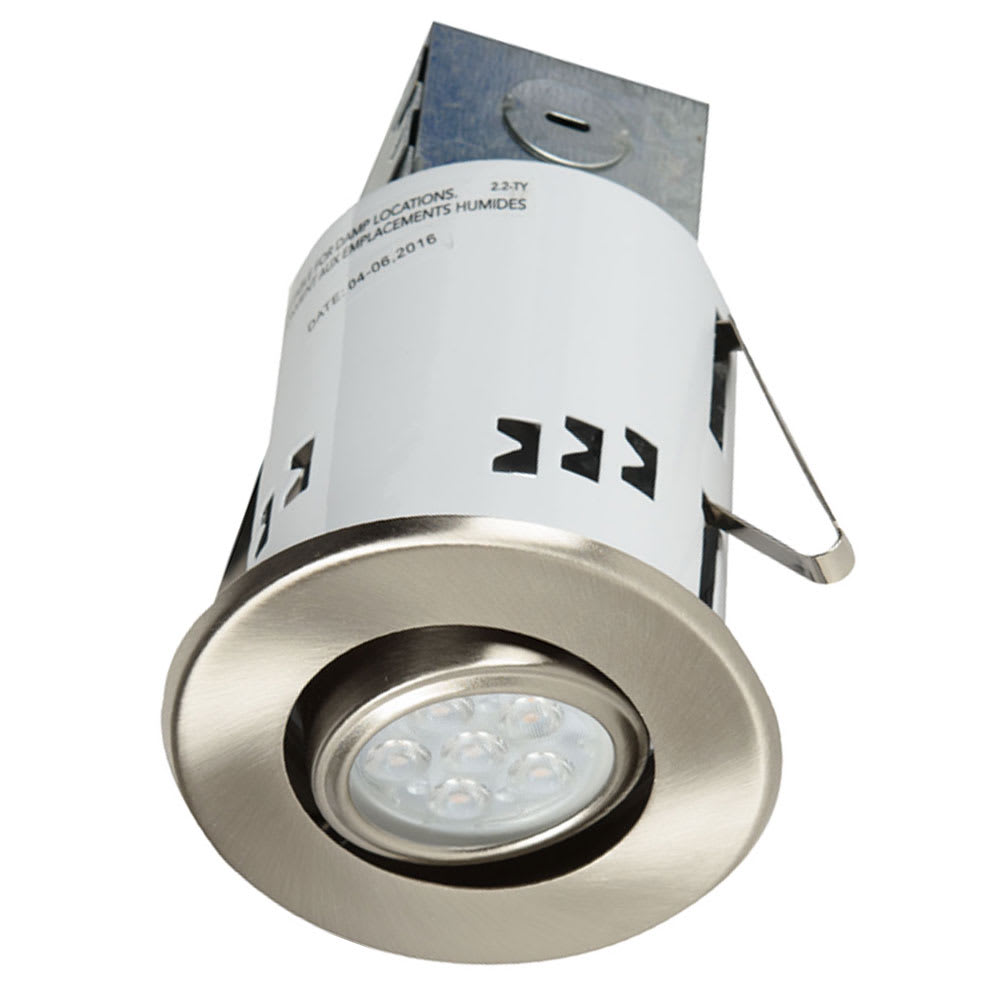 Light Recessed LED Set 3 in. Pkg/4 Brushed Nickel