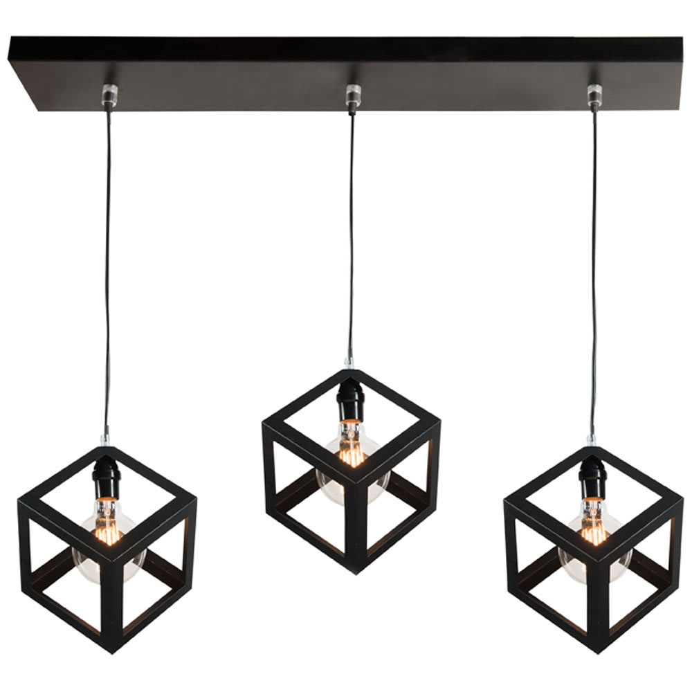 Suspension Kube 3 lumières VERTUO