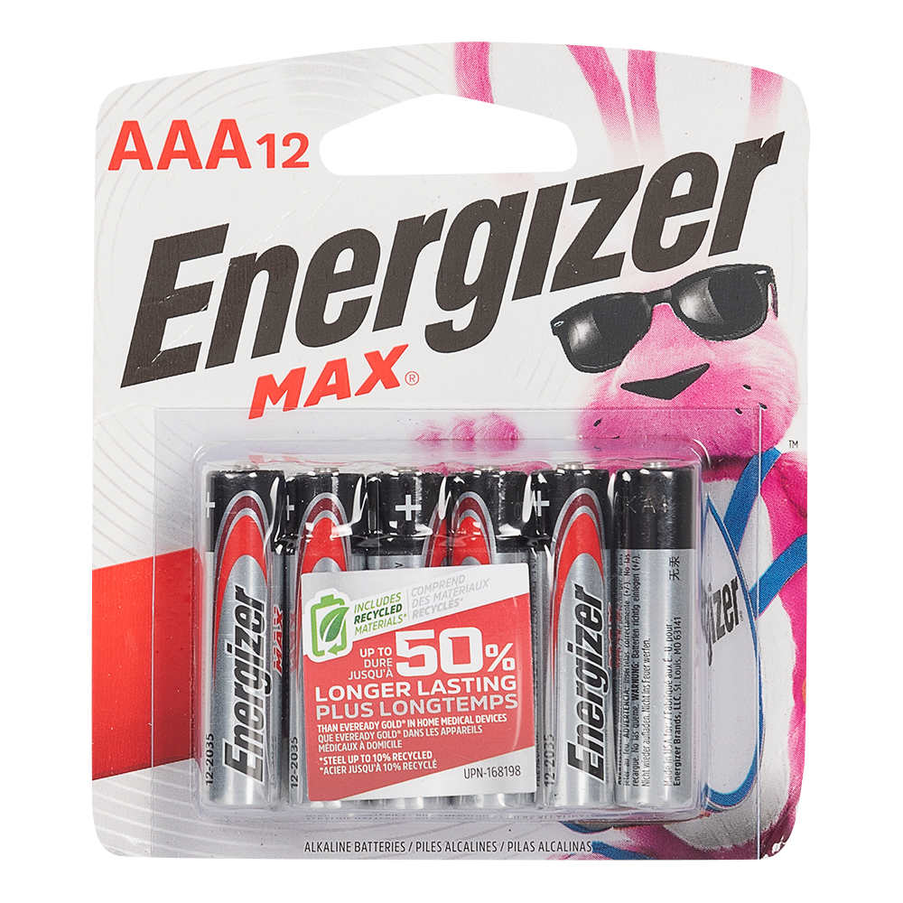 Piles Energizer Max AAA Pqt/12