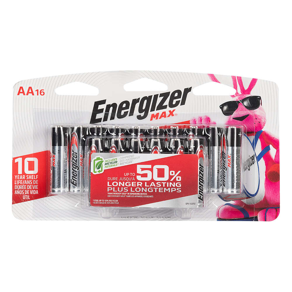 Piles Energizer Max AA Pqt/16