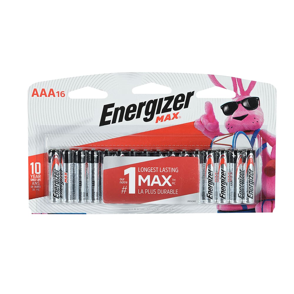 Piles Energizer Max AAA Pqt/16