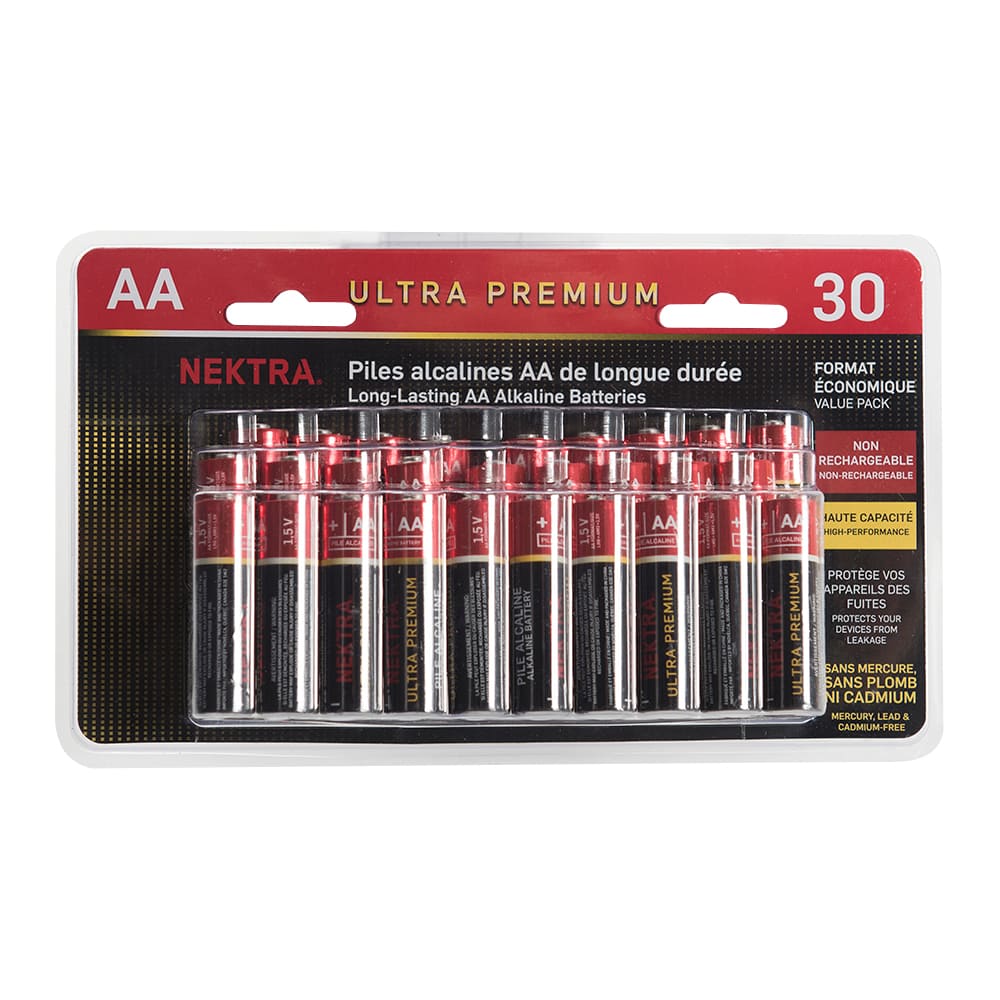 Piles Ultra Premium AA Pqt/30 NEKTRA