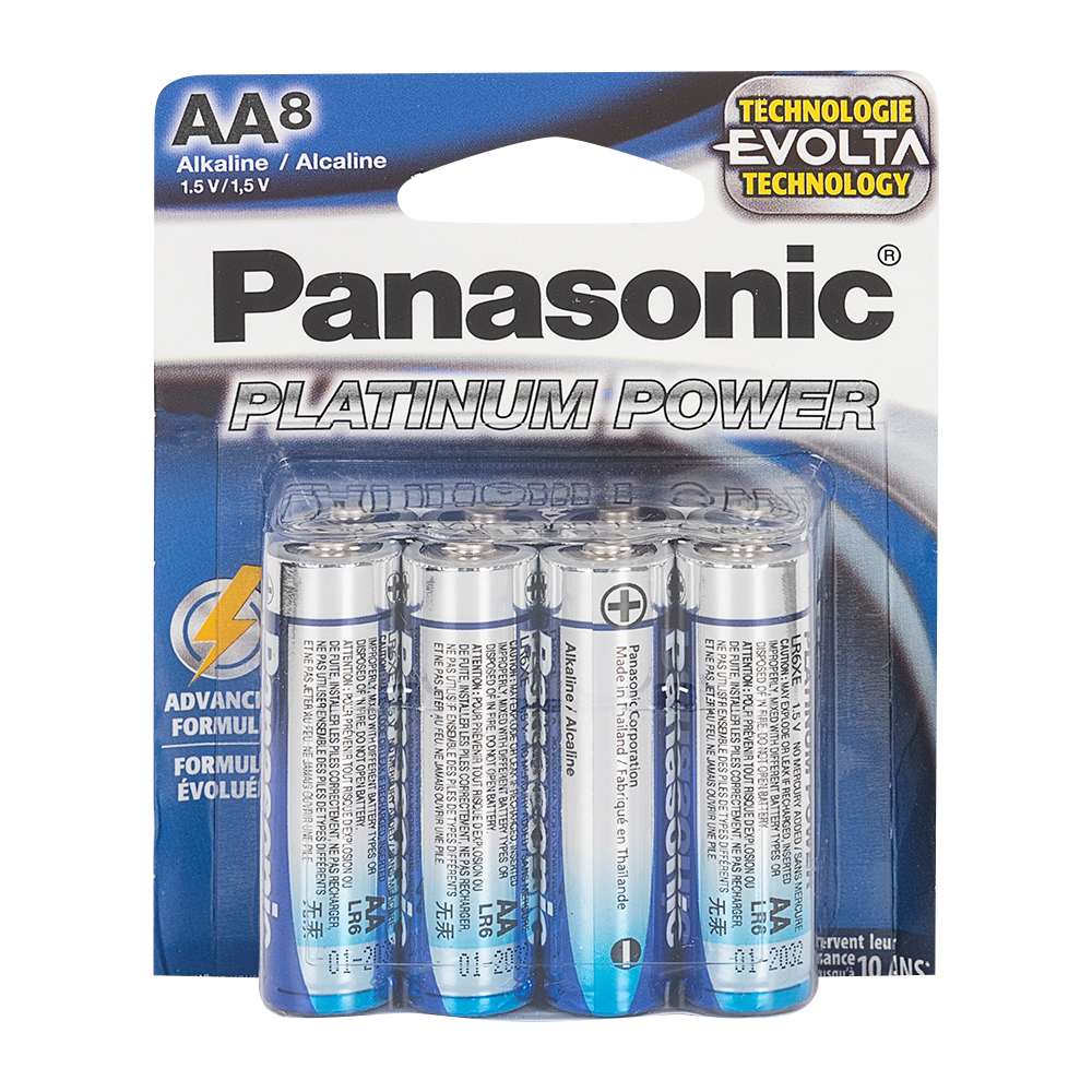Piles Panasonic AA Pqt/8