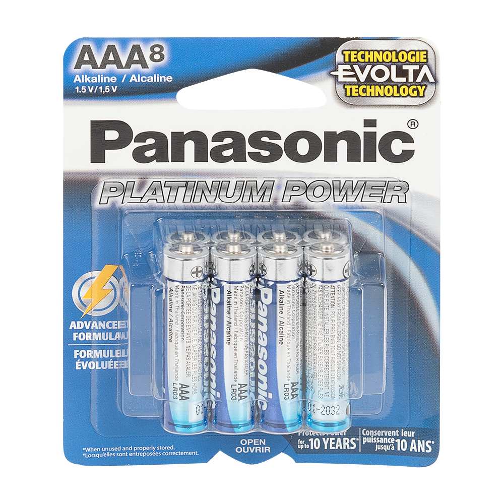 Piles Panasonic AAA Pqt/8