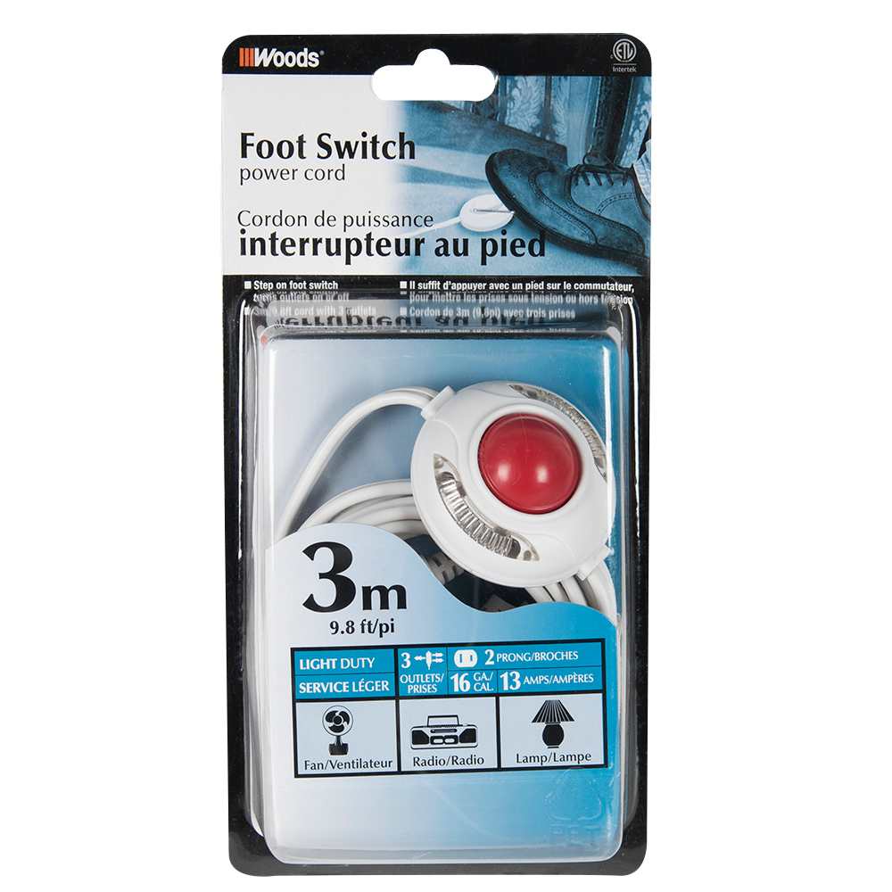 Rallonge électrique d'intérieur avec interrupteur 3 m