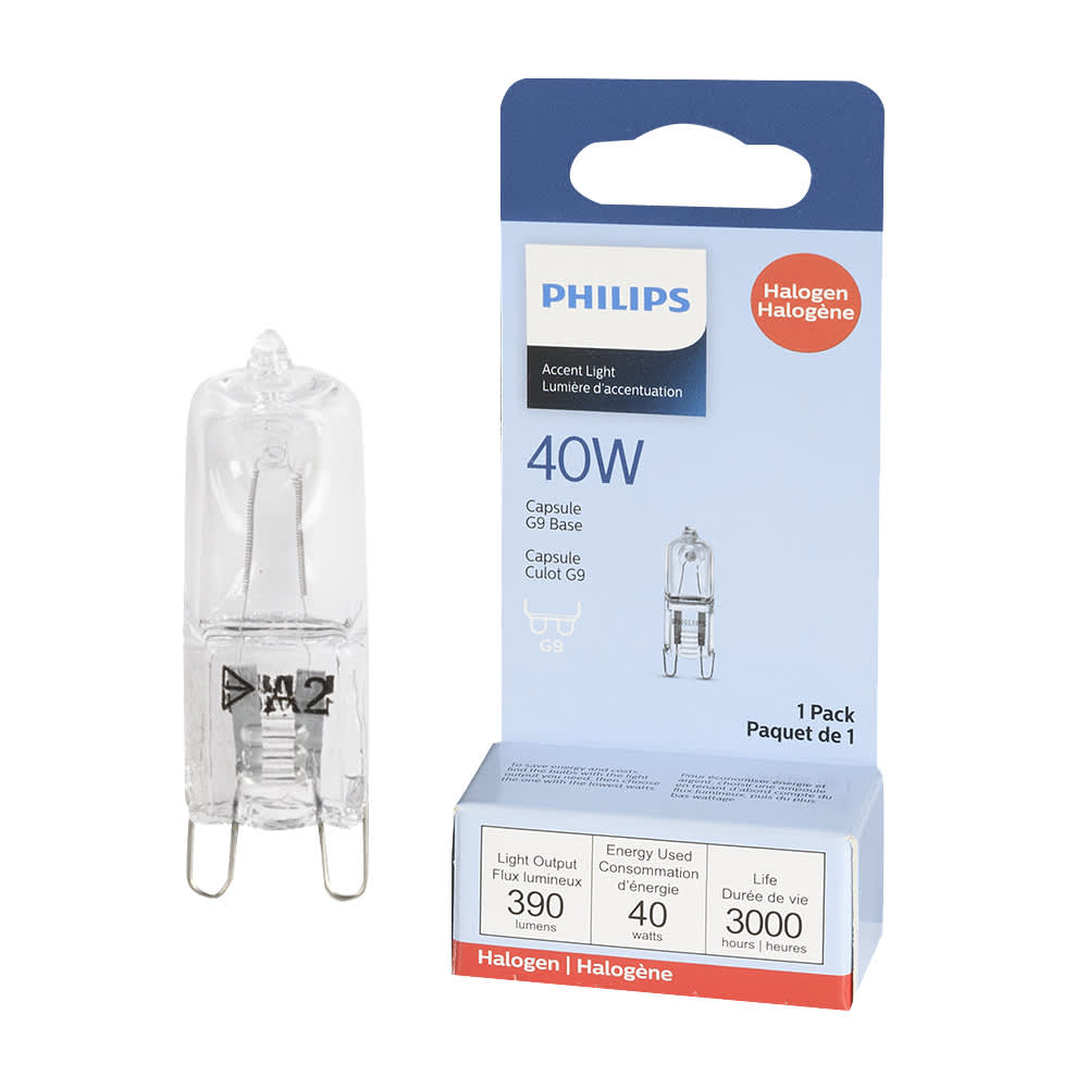 Ampoule halogène G9, 40 W