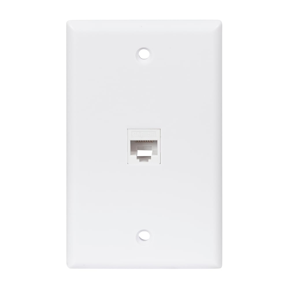 Plaque murale pour câble réseau