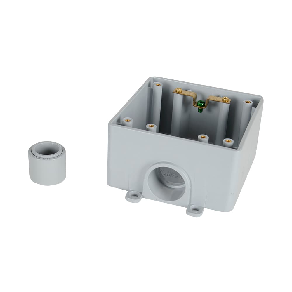 Boîte double en PVC FSE 1/2 po-3/4 po - 1 po