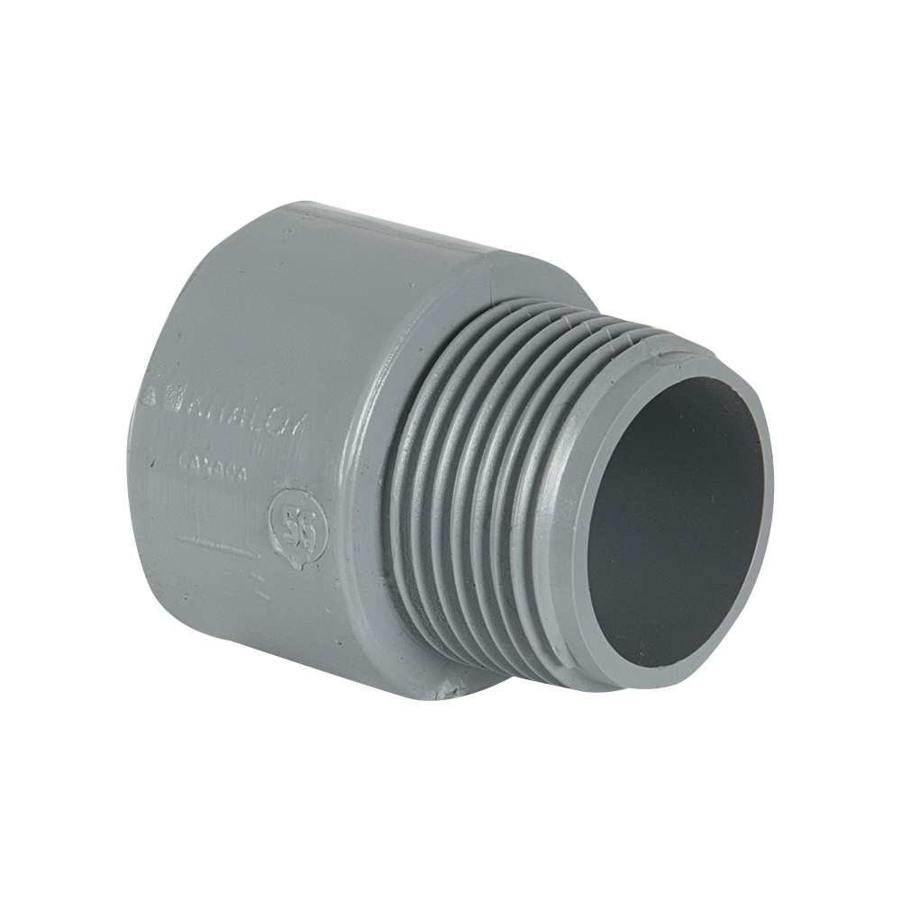 Adaptateur pour conduit électrique en PVC 1 po M