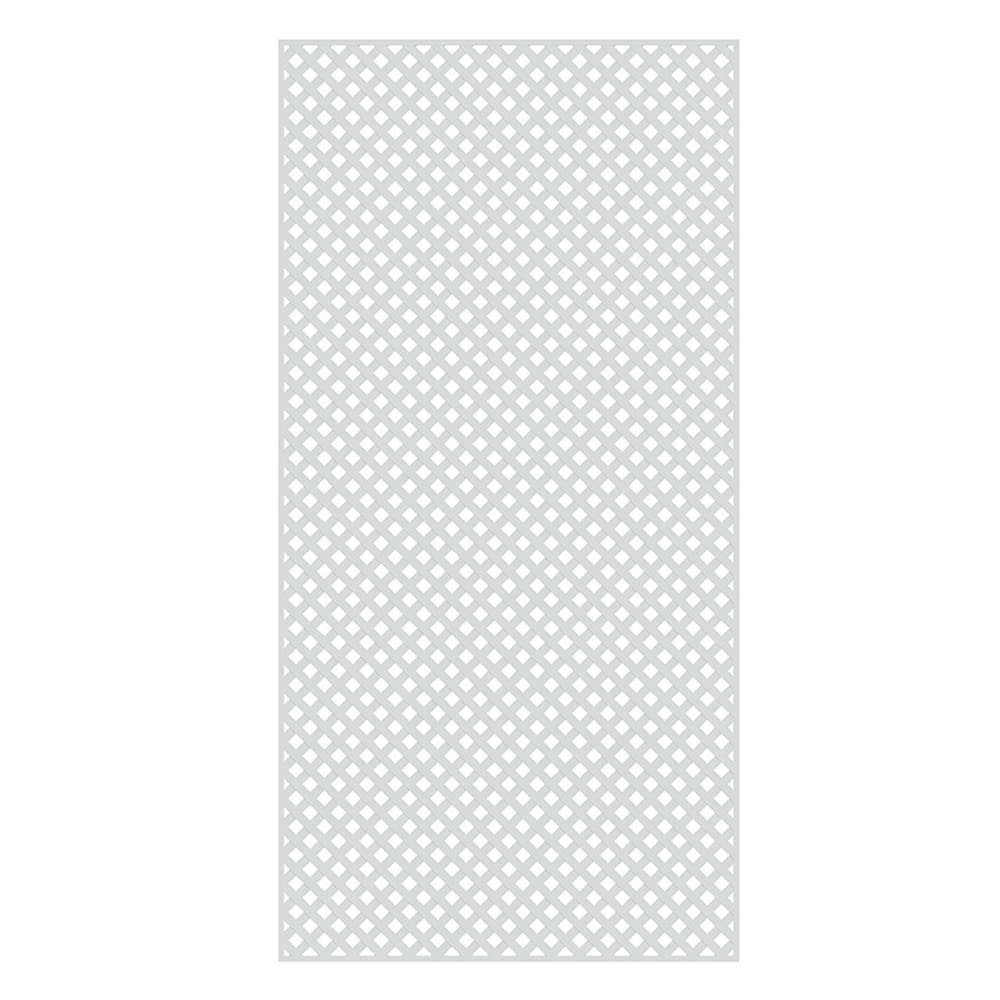 Treillis intimité en PVC blanc 4 pi x 8 pi