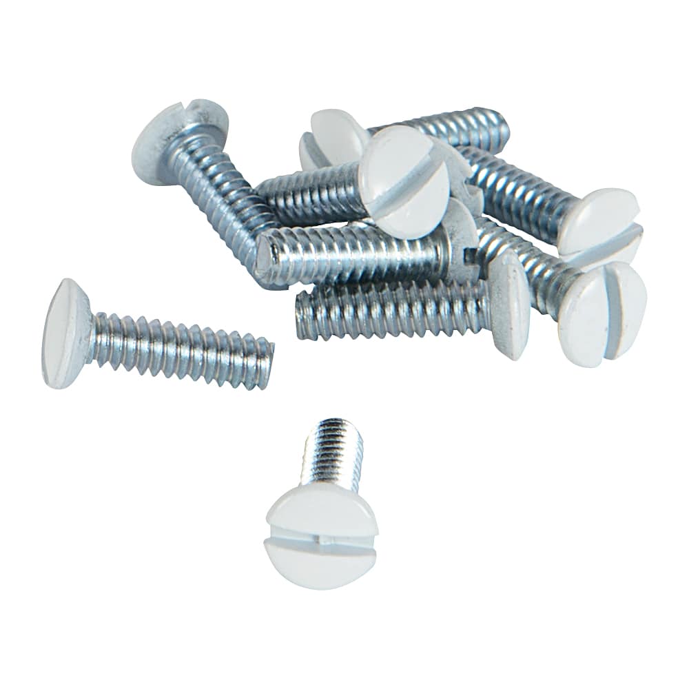 Electrical Plate Flat Head Screws Pkg/10