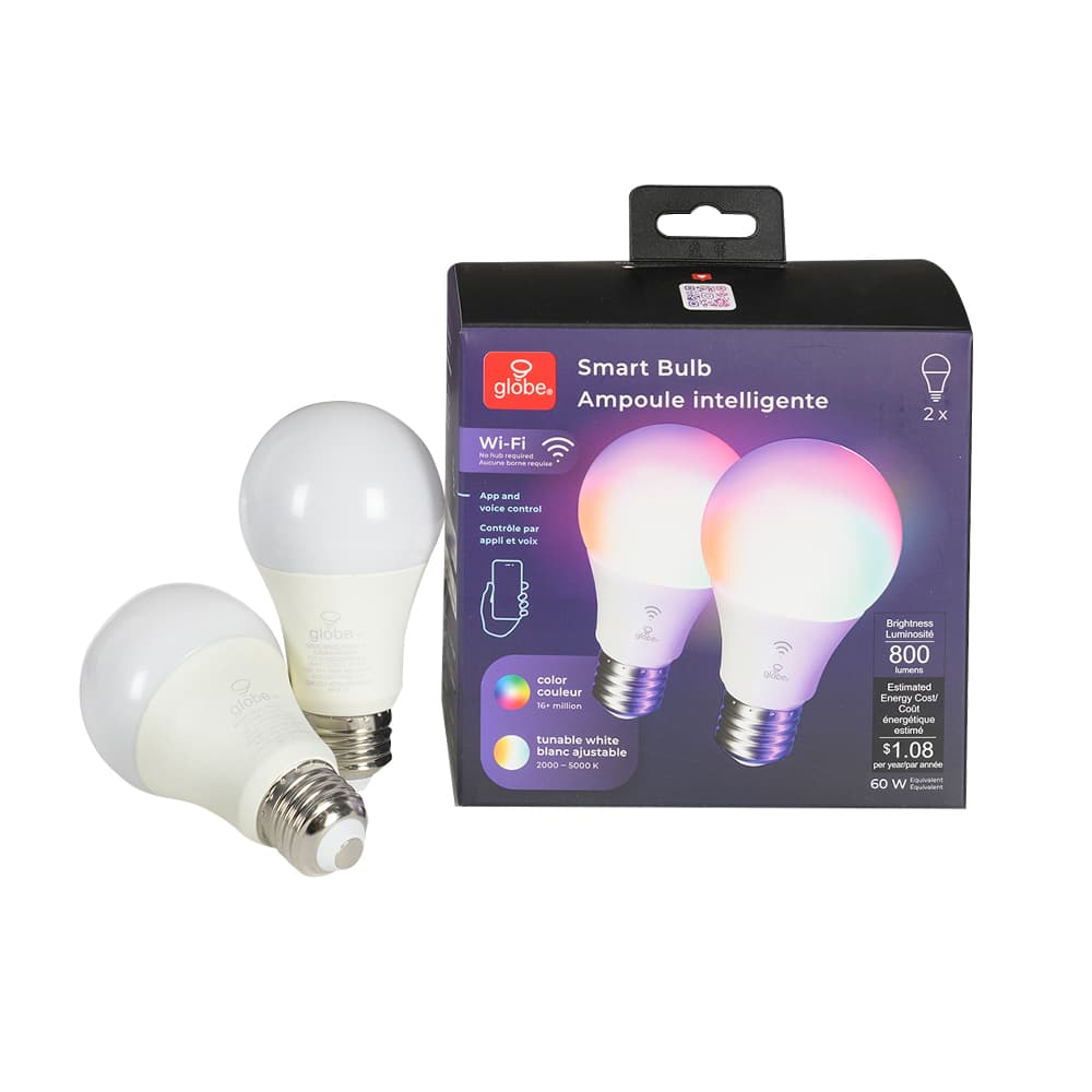 Ampoules intelligente DEL A19, 10 W Pqt/2