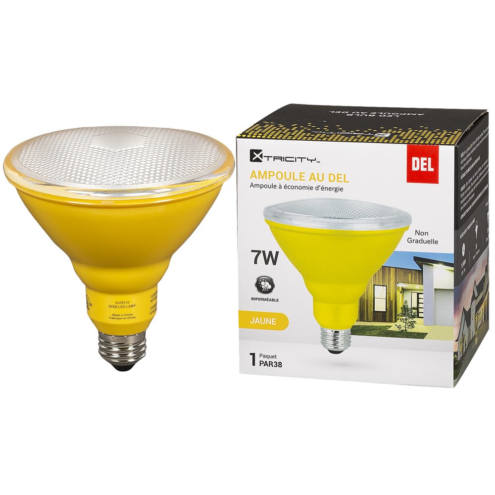 Ampoule DEL PAR38 jaune 12 W