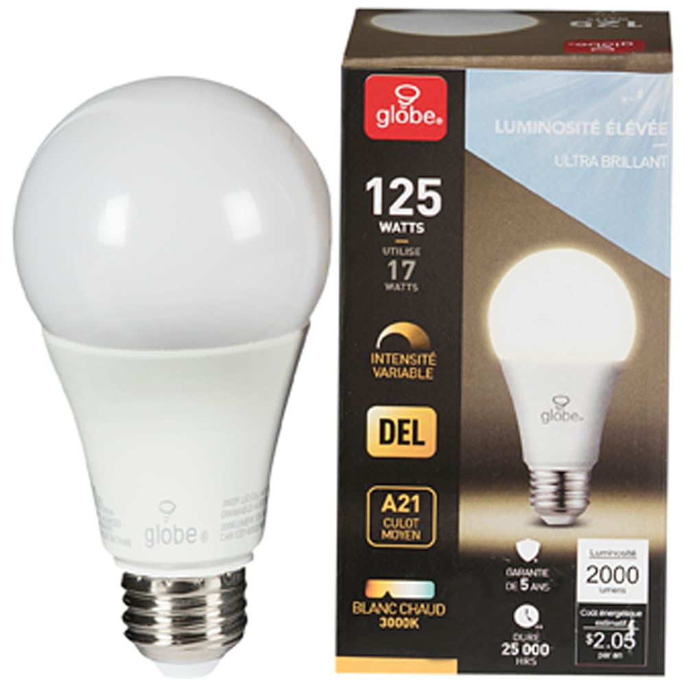 A21 LED Light Bulb Warm White 17 W
