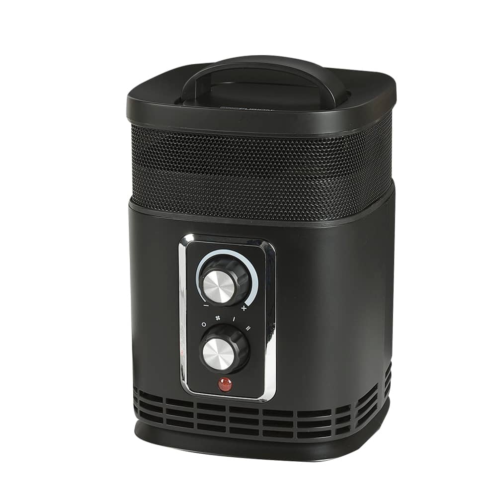 Chaufferette d'appoint à céramique 360° 750 W / 1 500 W