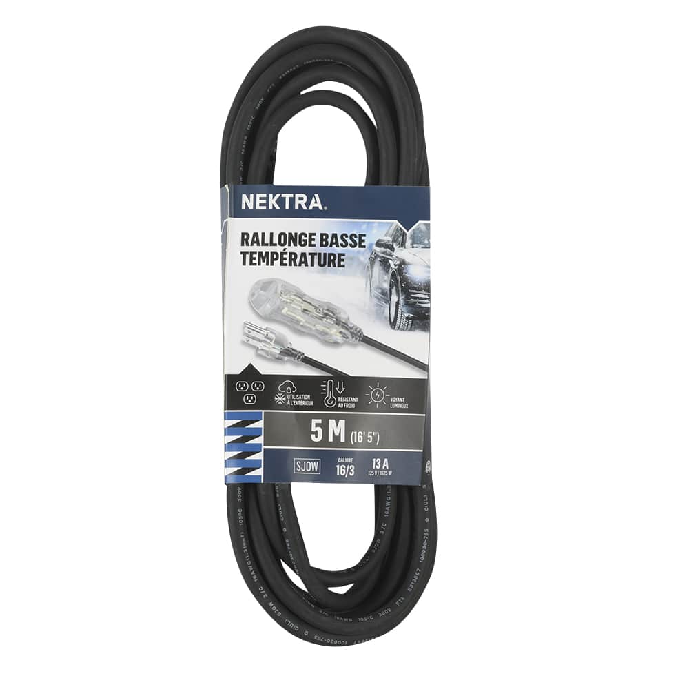 Rallonge électrique basse température 5 m NEKTRA