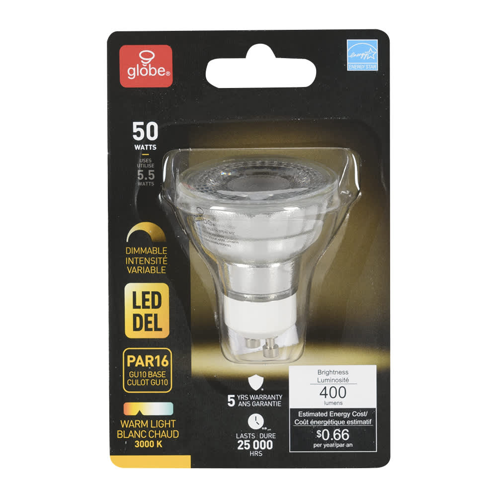 GU10 PAR16 LED Reflector Light Bulb 5.5 W Warm White