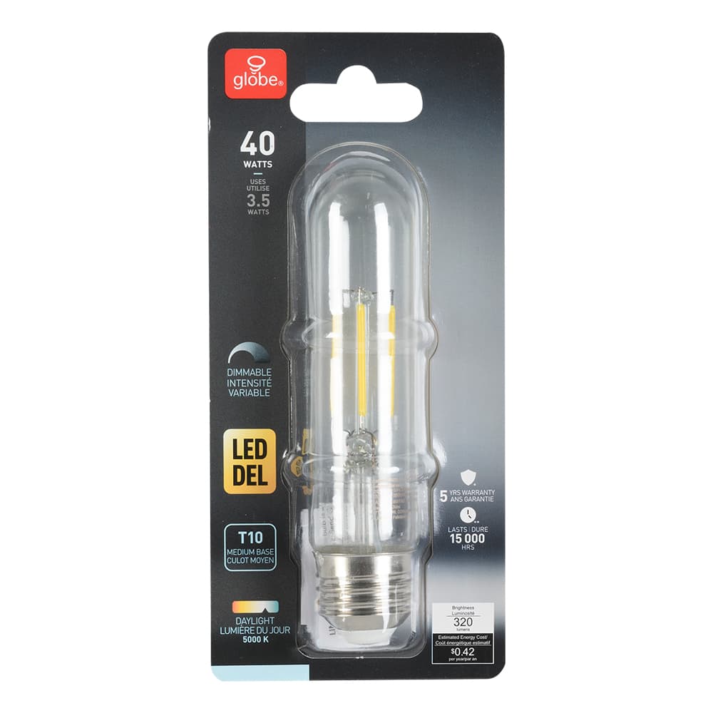 T10 Filament LED Light Bulb 3.5 W