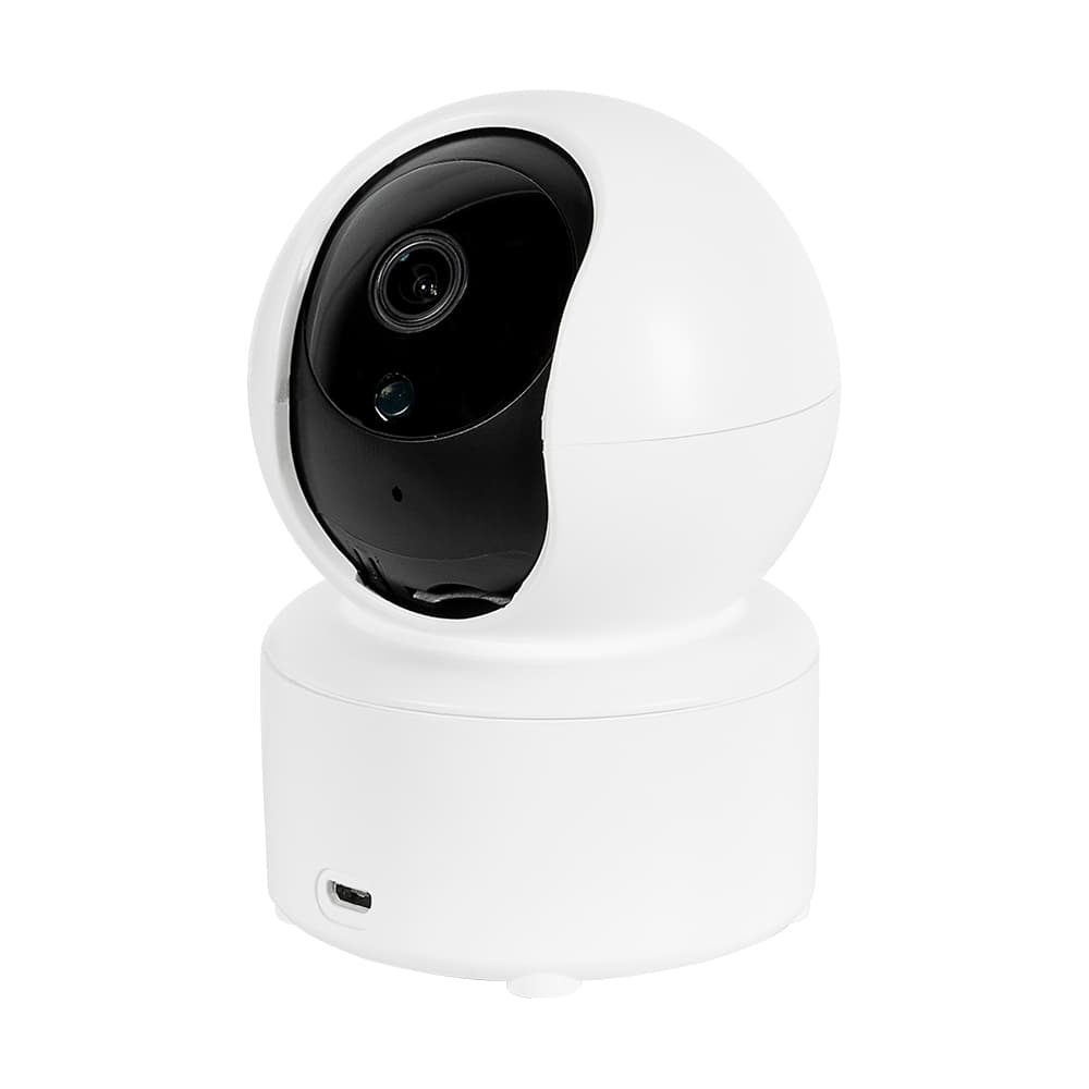 Caméra de surveillance intelligente intérieur blanche