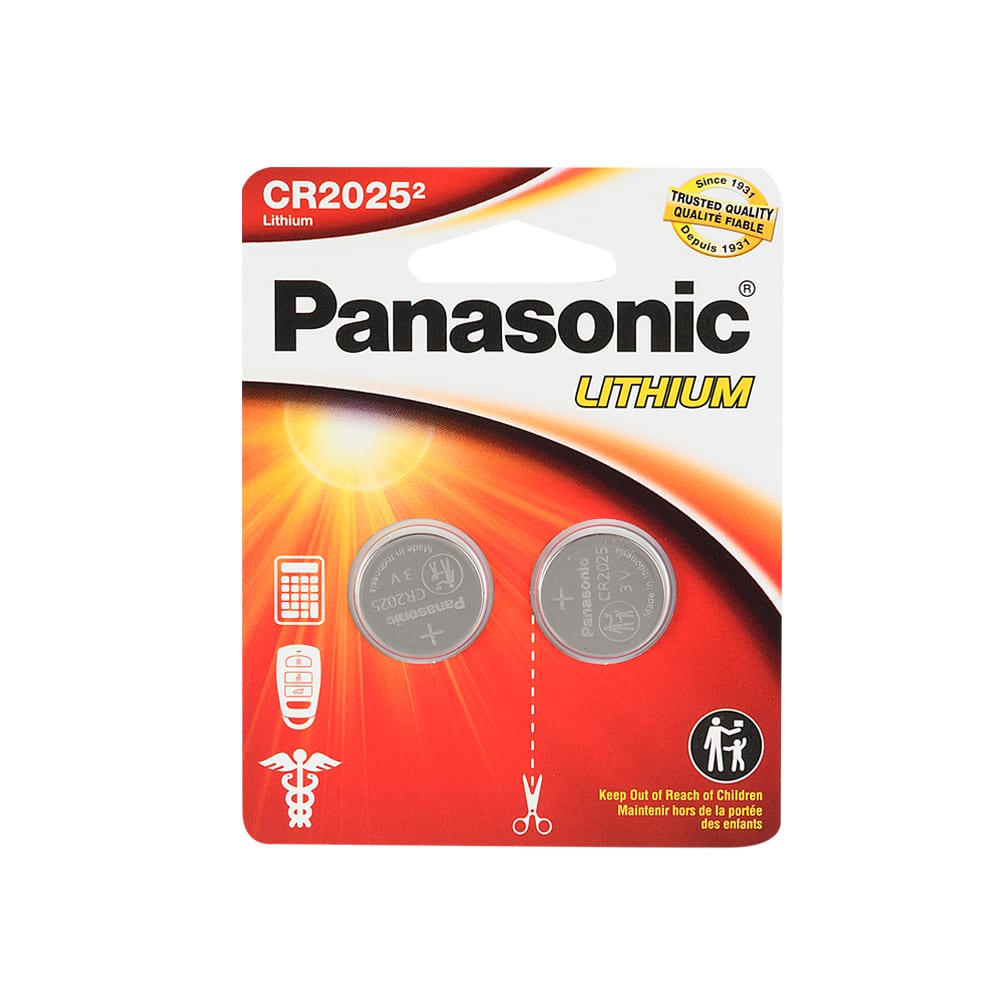 Piles Panasonic CR2025 Pqt/2