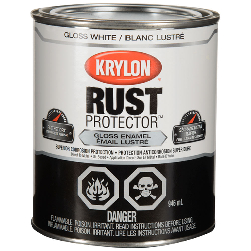 Peinture antirouille Rust Protector blanc lustré 946 ml