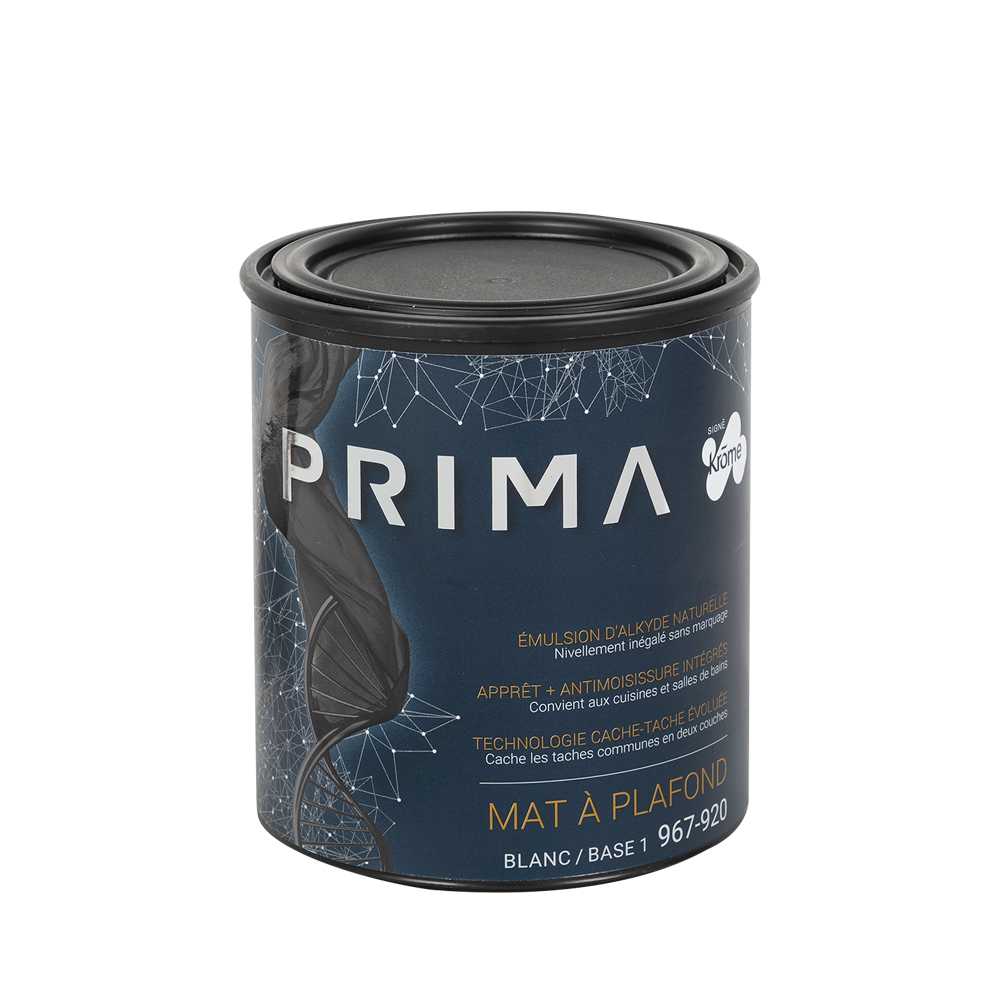 Prima Flat for Ceilings Interior Latex Paint Ultimate White 945 ml