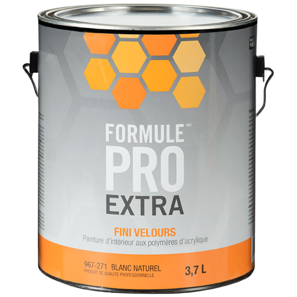 Formule Pro Extra Eggshell Interior Latex Paint White & Colours 3.7 L