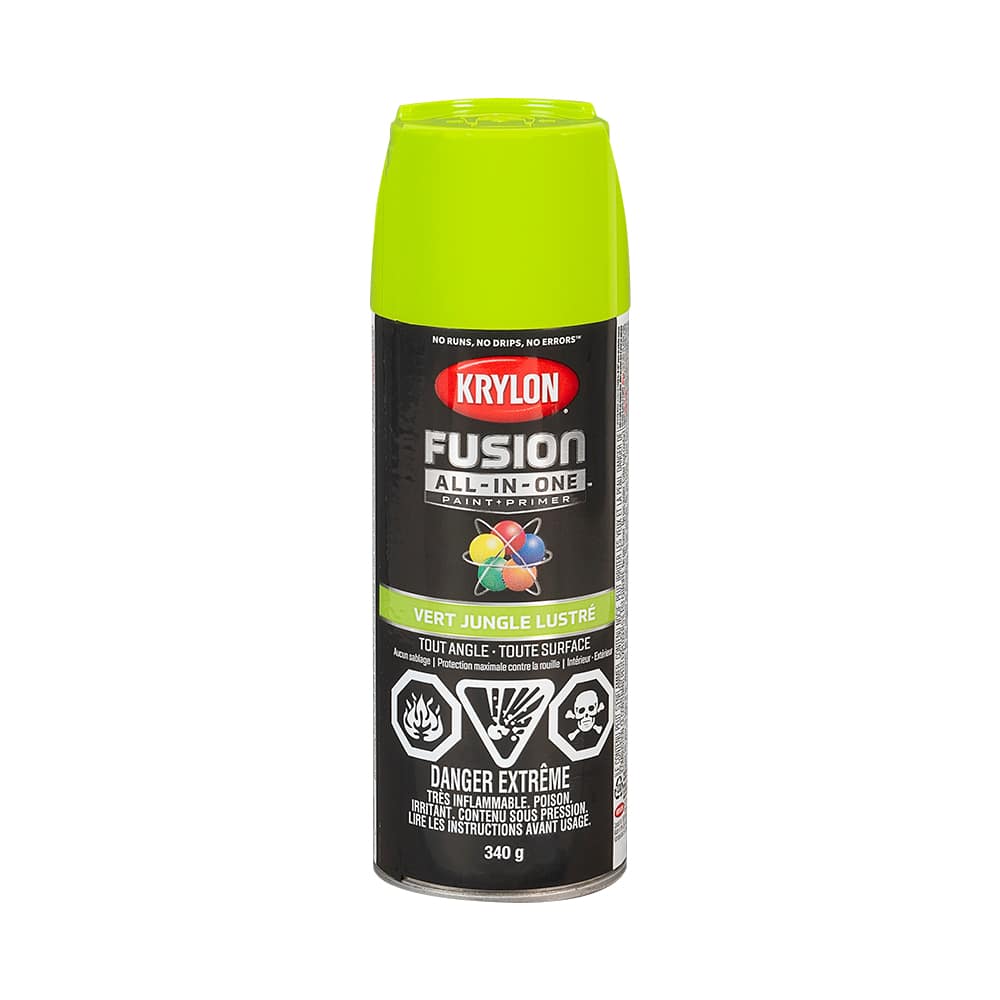 Peinture et apprêt Fusion All-In-One vert jungle lustré 340 g