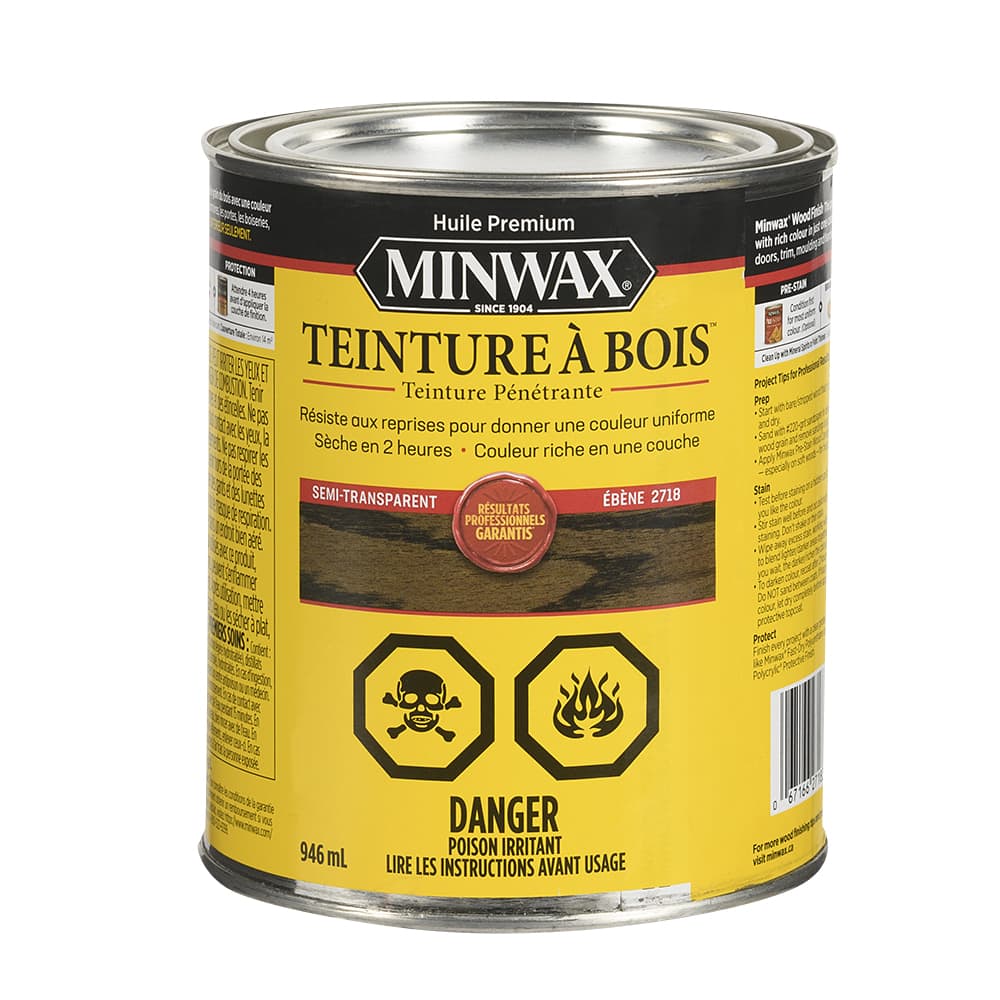 Ebony Oil-Based Wood Stain - 946 ml