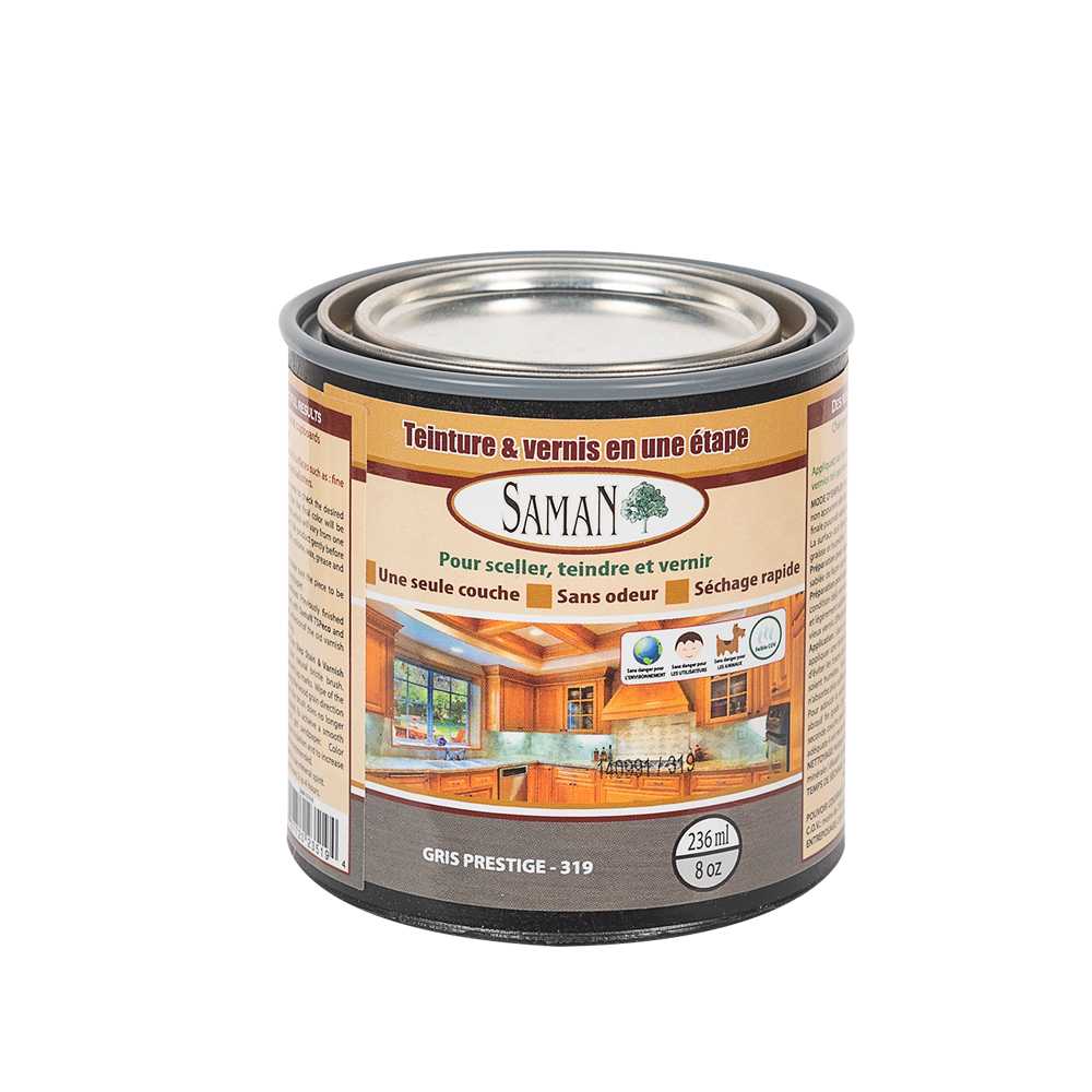 Prestige Grey Stain & Varnish 236 ml