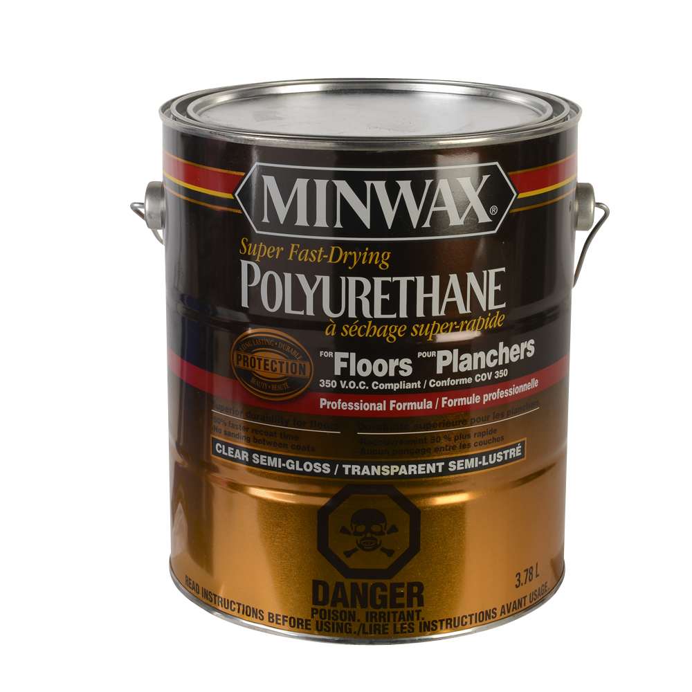 Vernis au polyuréthane pour plancher semi-lustré 3,78 L