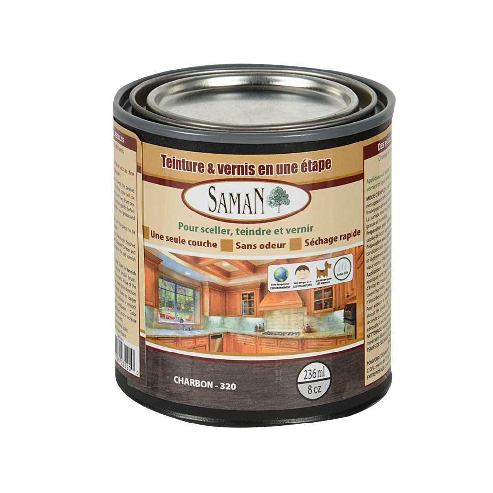 Charcoal Stain & Varnish 236 ml