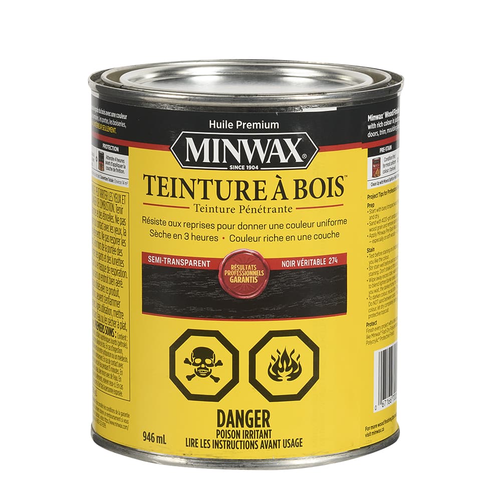 Teinture à bois Minwax 946 ml noir