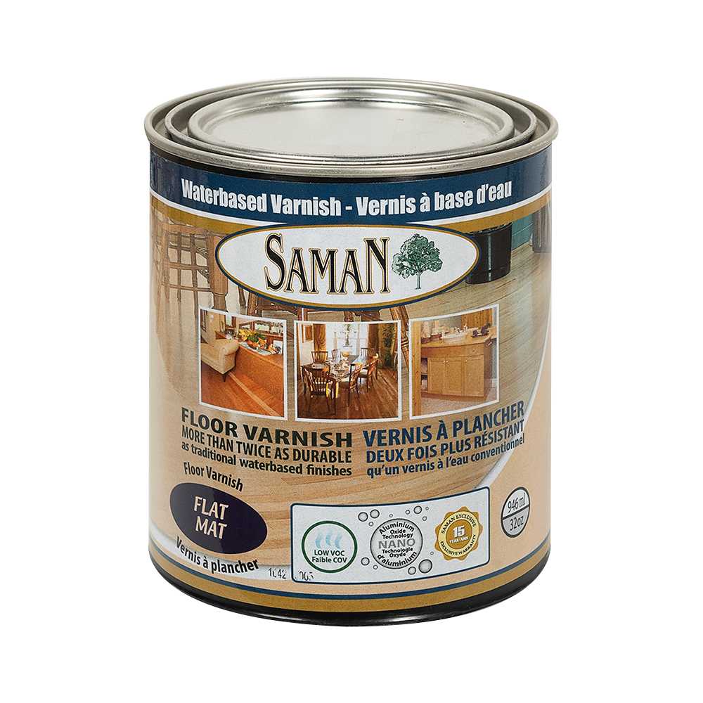 Vernis à base d’eau intérieur mat 946 ml