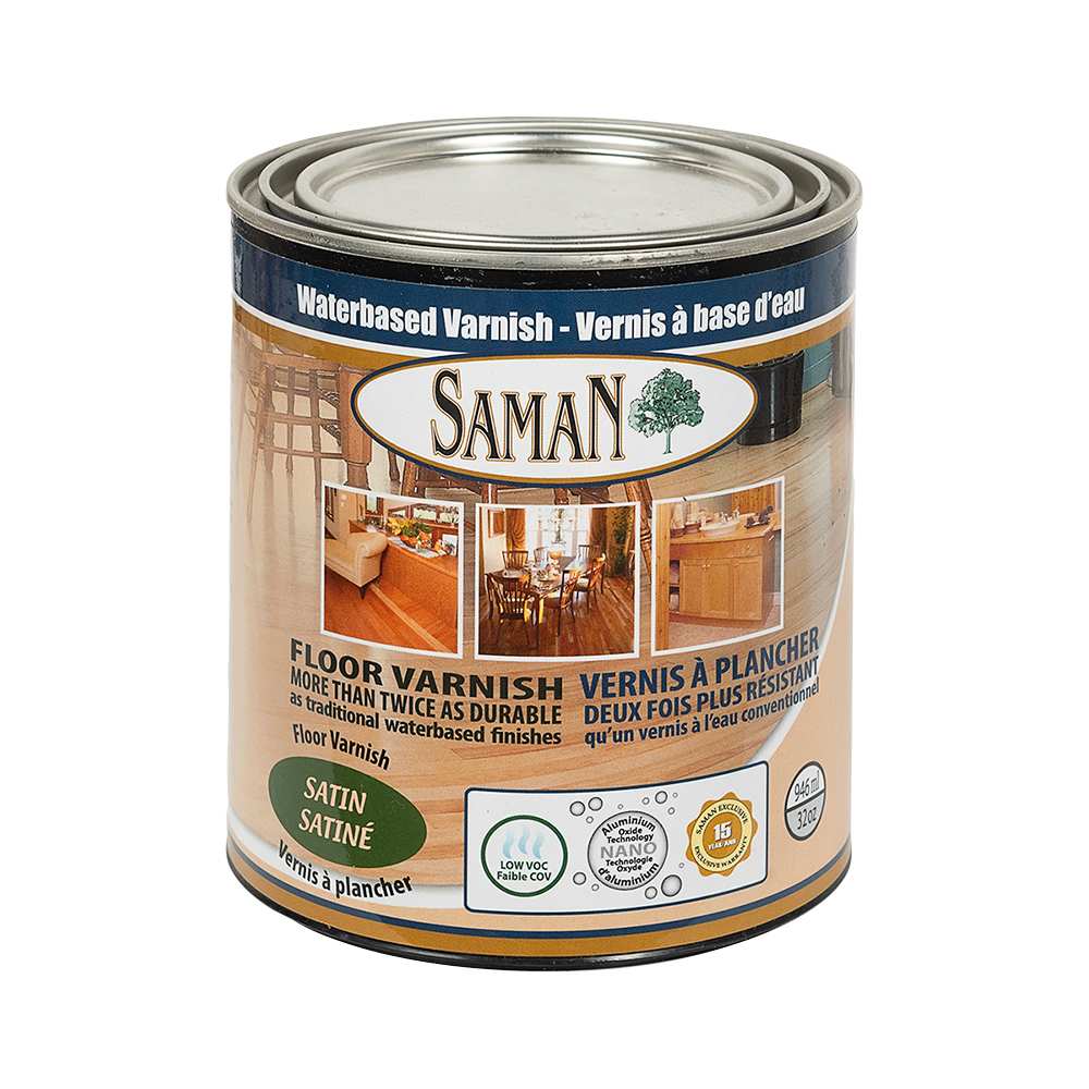 Vernis à base d’eau intérieur satiné 946 ml