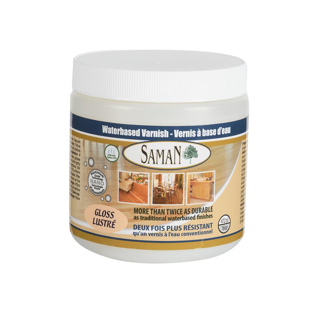 Vernis à base d'eau intérieur lustré 472 ml